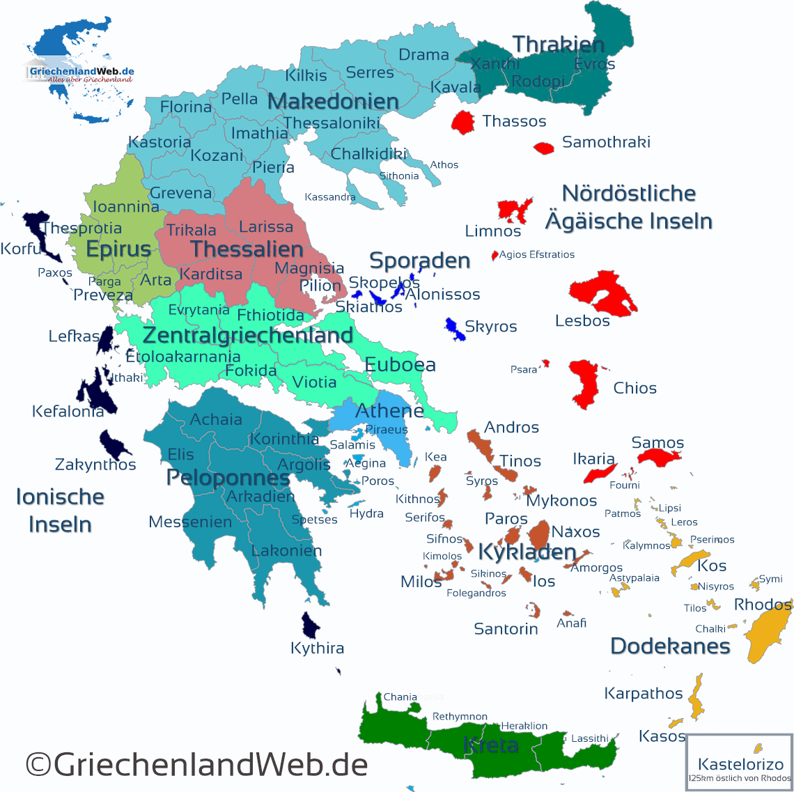 Griechenland Karte