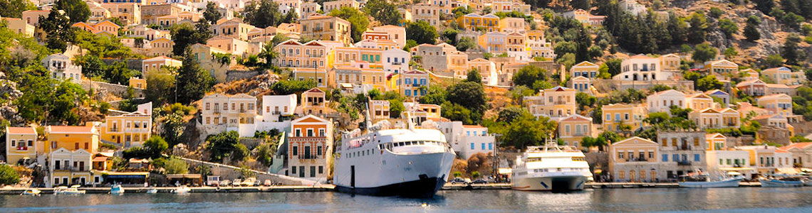 Symi Stadt Griechenland