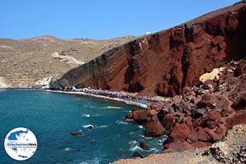 Red Beach Akrotiri Santorin | Kykladen Griechenland | Foto 191 - Foto GriechenlandWeb.de