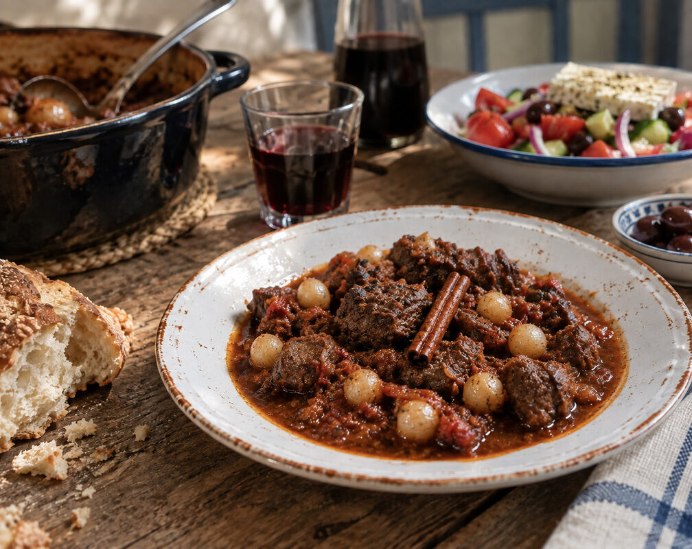 Stifado: der griechische Schmortopf, den man unbedingt einmal probieren sollte