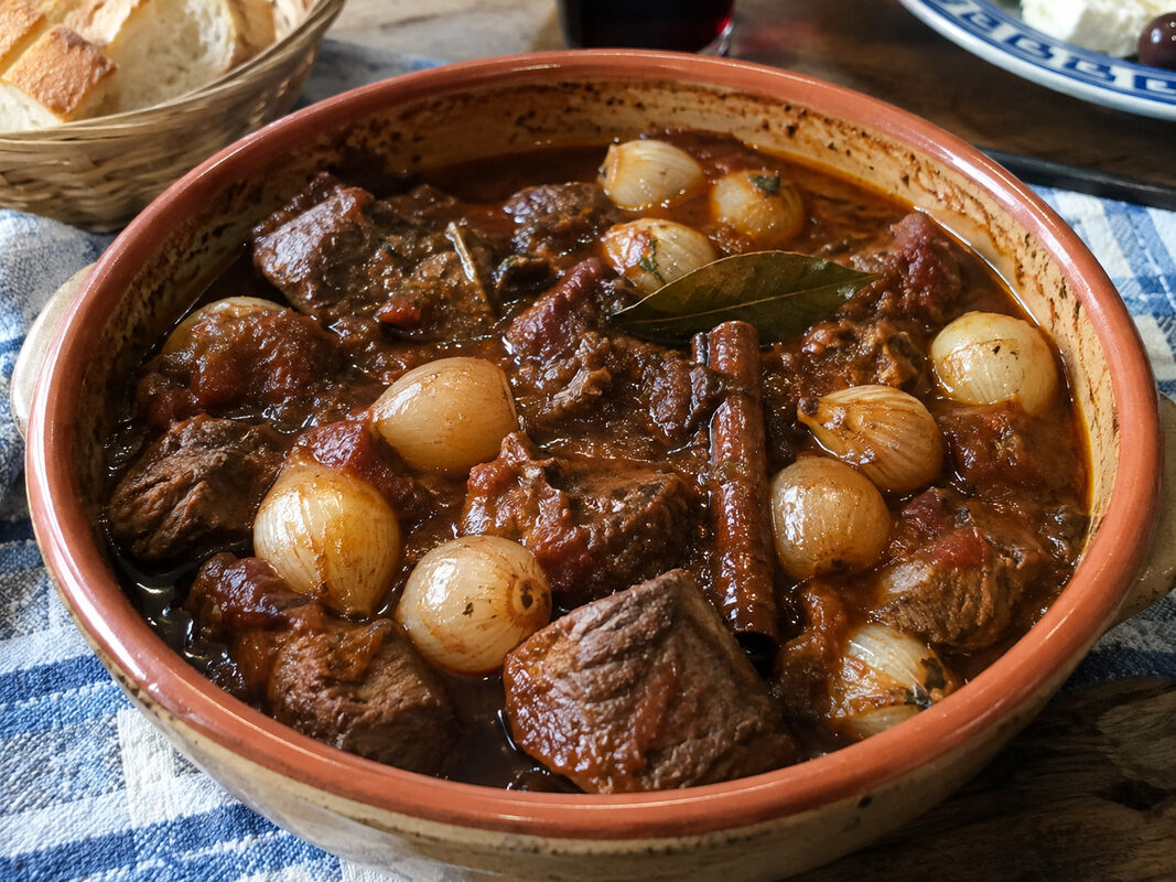 Stifado: der griechische Schmortopf, den man unbedingt einmal probieren sollte