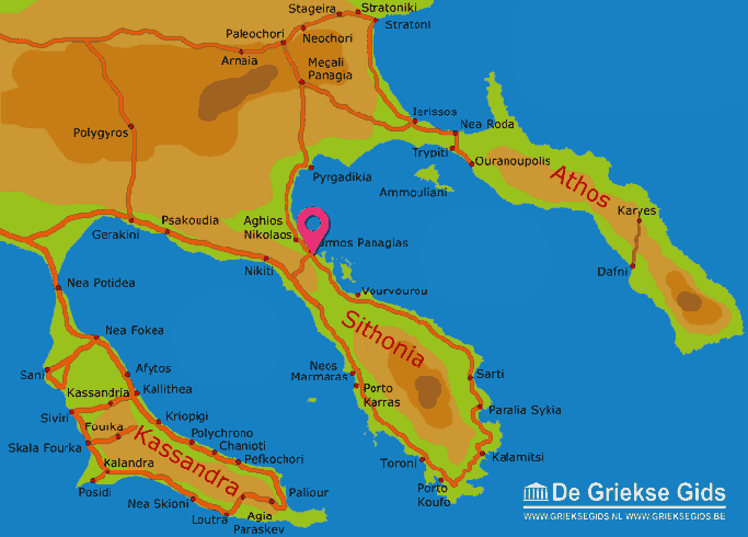 Karte Ormos Panagias