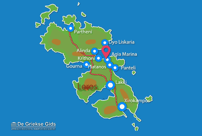Karte Agia Marina