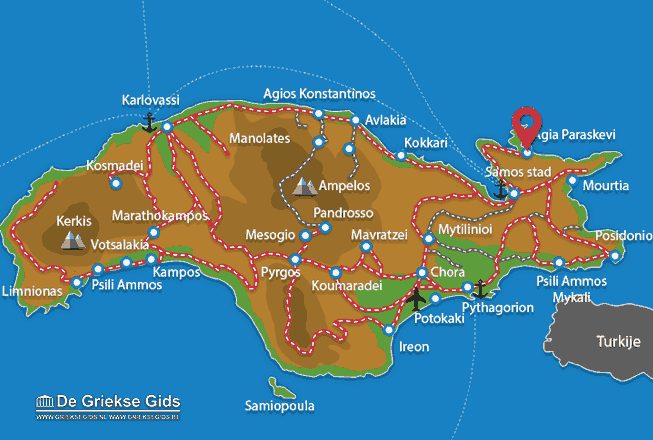 Karte Agia Paraskevi