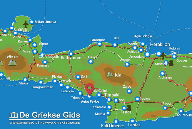 Karte Agios Pavlos