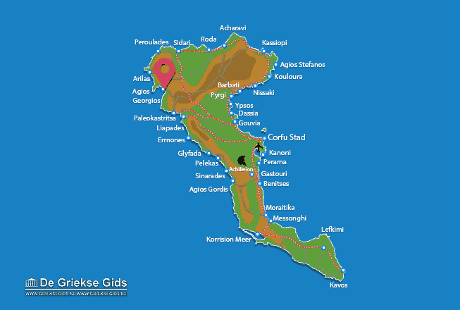Karte Agios Georgios Pagon