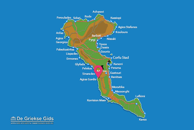 Karte Agios Gordis