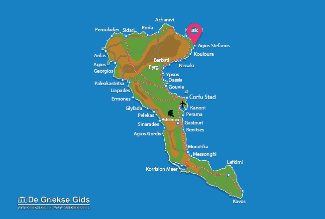 Karte Agios Stefanos Avlioton