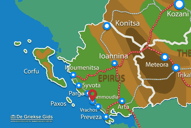 Karte Ammoudia