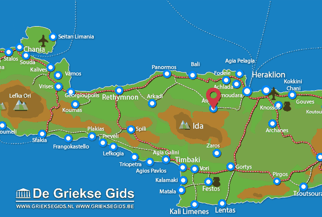 Karte Anogia