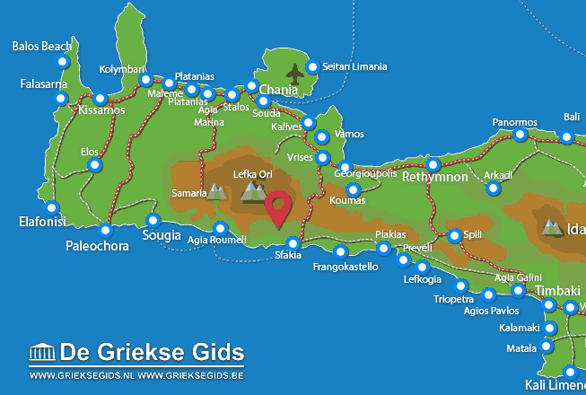 Karte Aradena