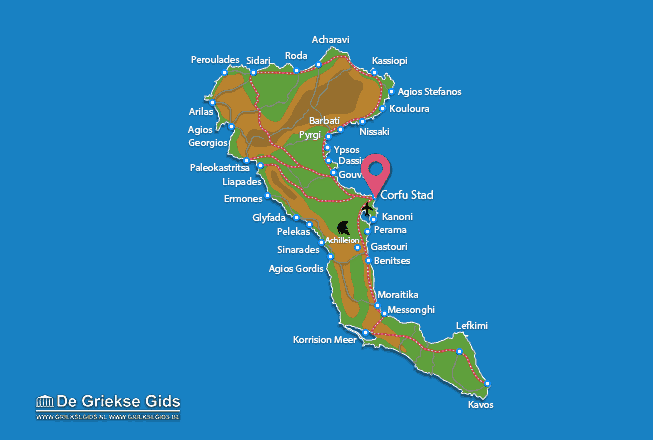Karte Korfu Stadt