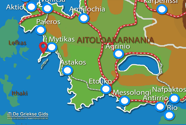 Karte Kalamos (Insel)