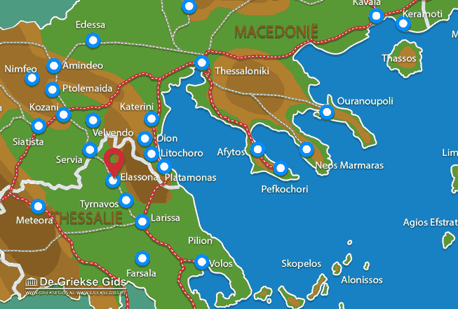 Karte Elassona