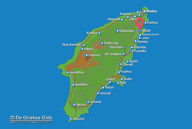 Karte Faliraki