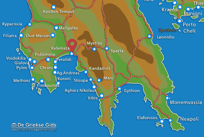 Karte Kalamata