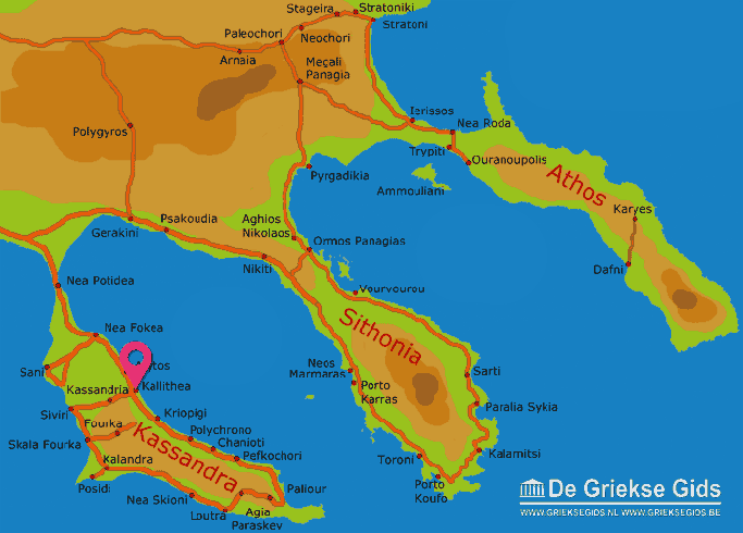 Karte Kallithea