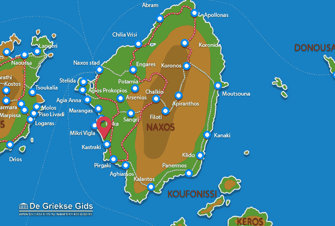Karte Kastraki - Mikri Vigla