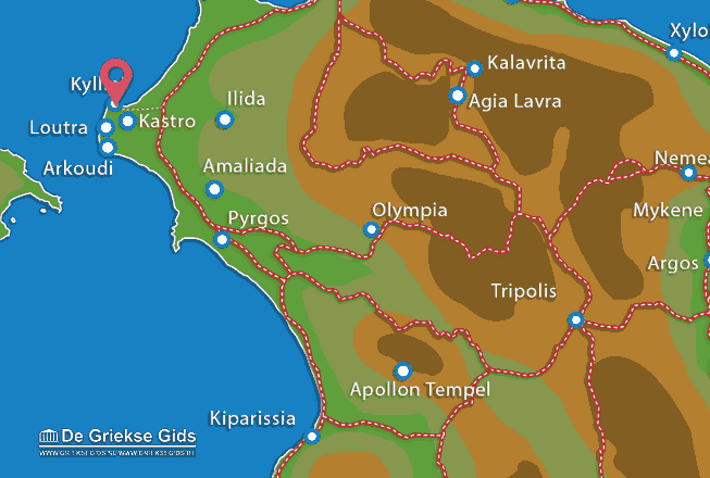 Karte Kyllini
