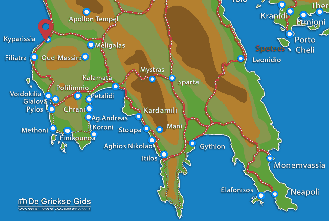 Karte Kyparissia