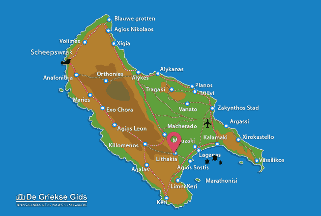 Karte Lithakia