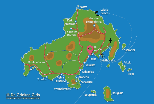 Karte Ftelia