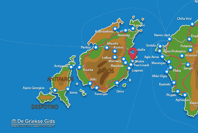 Karte Molos