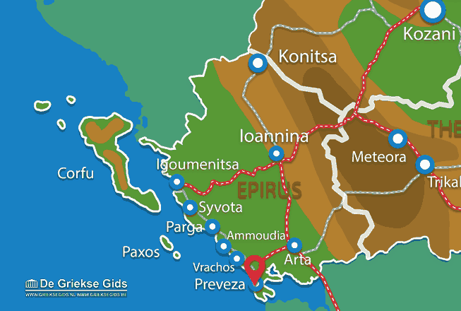 Karte Preveza Stadt