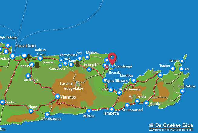 Karte Spinalonga
