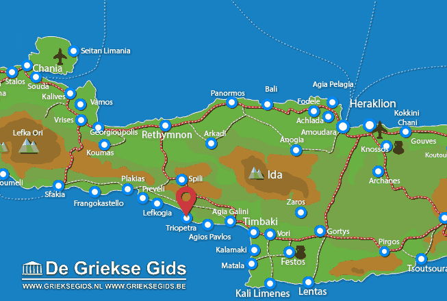 Karte Triopetra