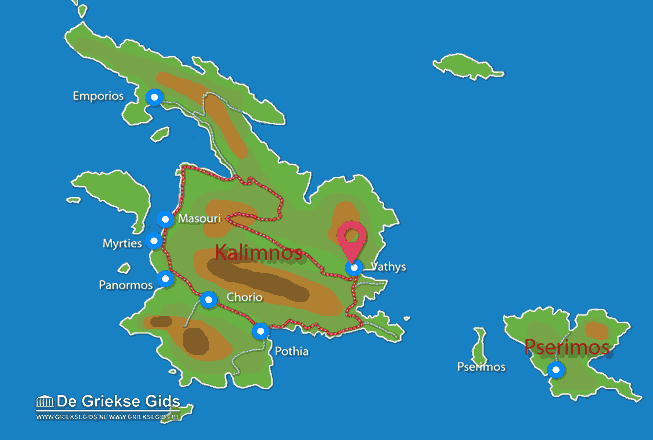 Karte Vathys