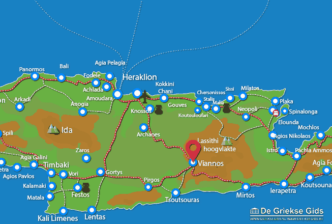 Karte Viannos