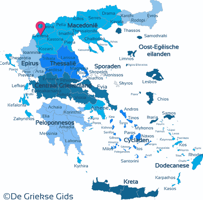 Karte Grevena