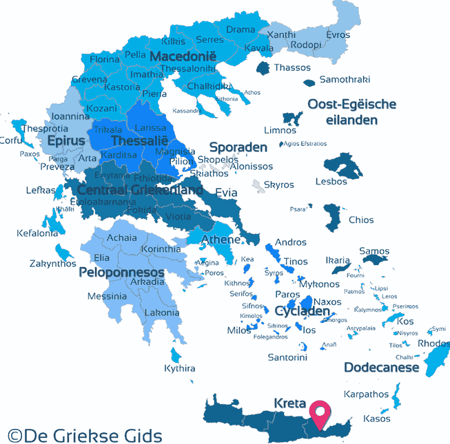 Karte Lassithi Kreta