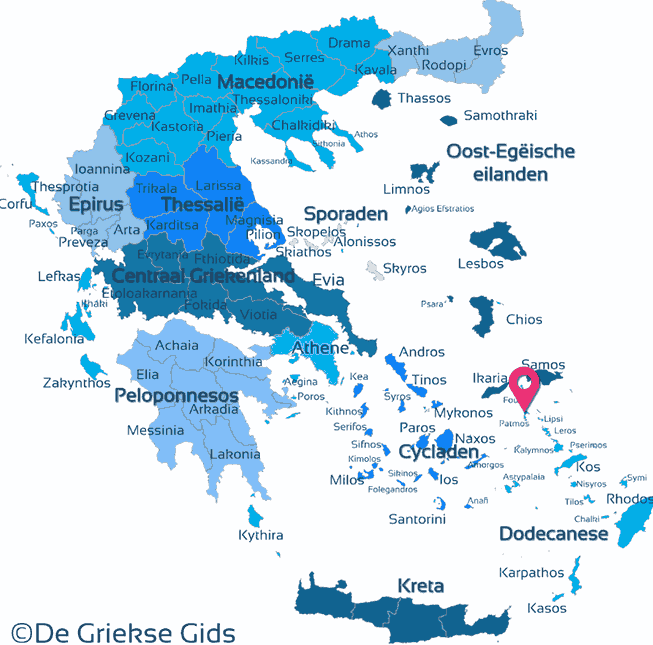 Karte Patmos